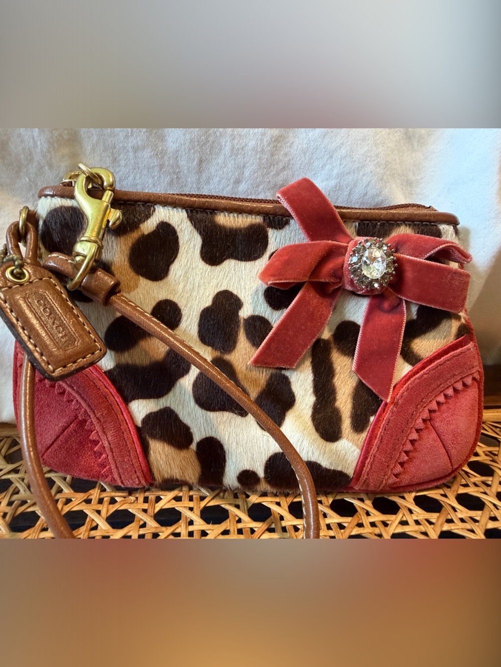 Coach wristlet (never used, in pristine condition)